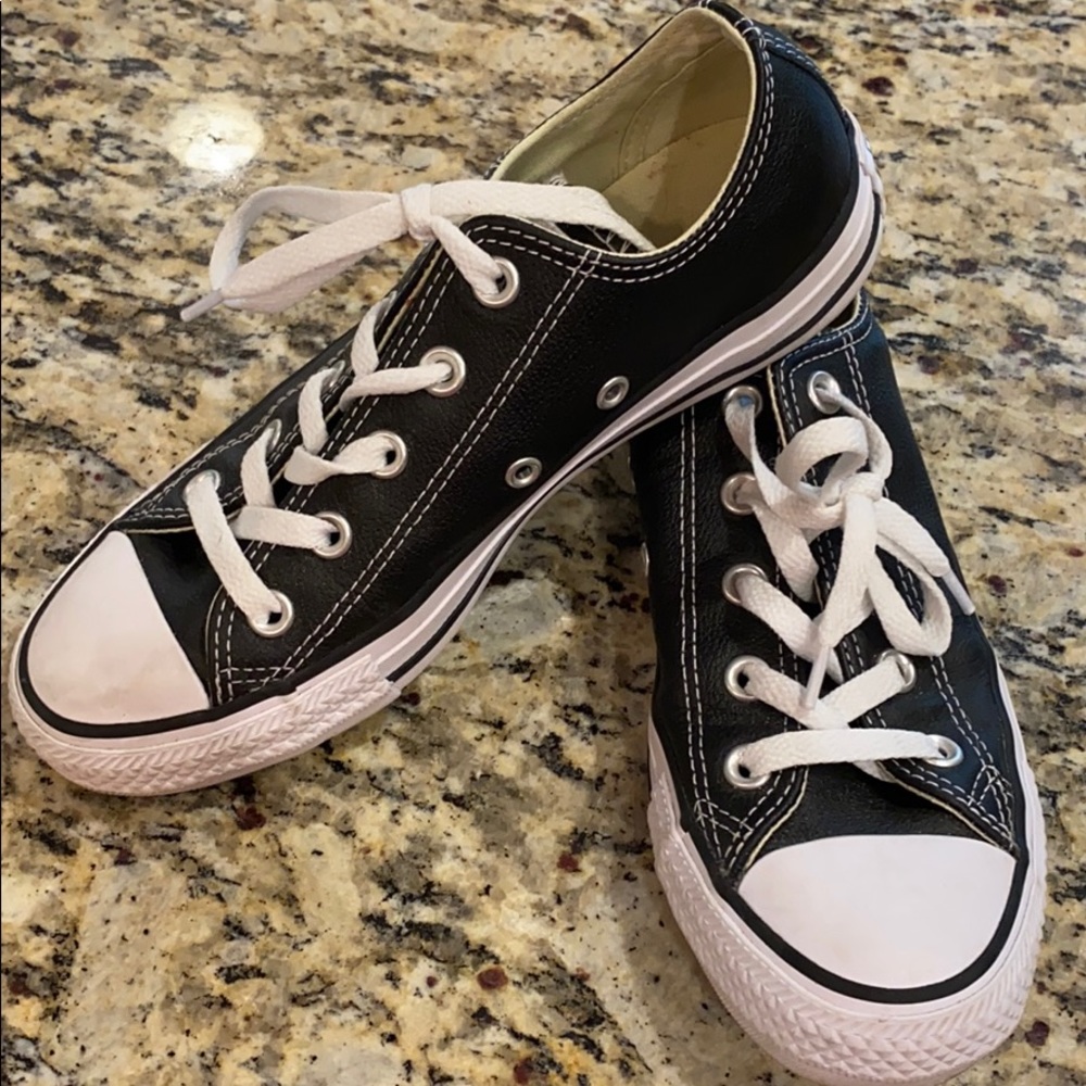 Converse Black and White Low Top Sneakers